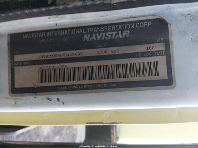 46018153 :رقم المزاد ، 1HTSCABP4VH448687 vin ، 1997 International 4000 4700 مزاد بيع