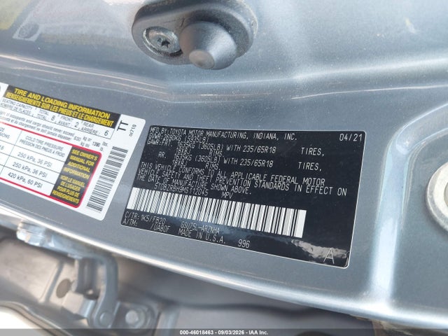 Продажа на аукционе авто 2021 Toyota Highlander Le, vin: 5TDBZRBH9MS112045, номер лота: 46018463