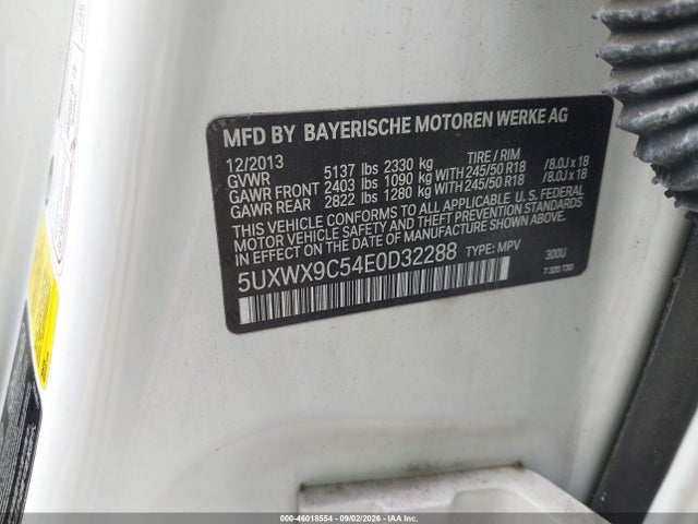 2014 Bmw X3 Xdrive28i მანქანა იყიდება აუქციონზე, vin: 5UXWX9C54E0D32288, აუქციონის ნომერი: 46018554