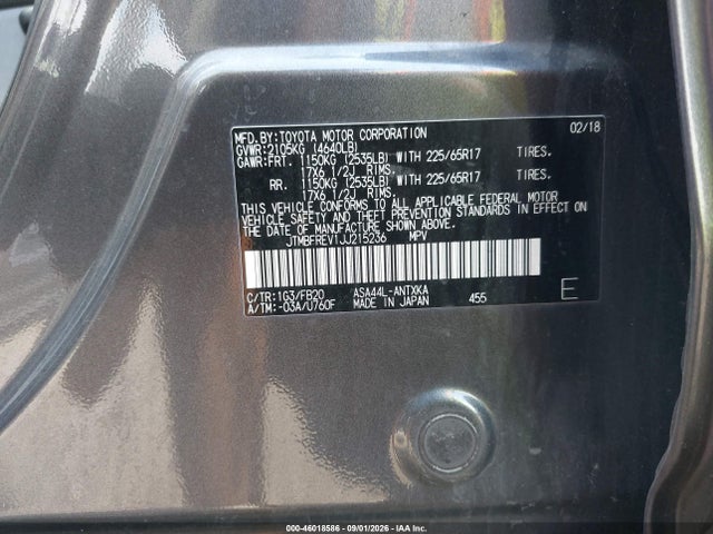 Toyota RAV4 LE 2018 JTMBFREV1JJ215236 Image 9