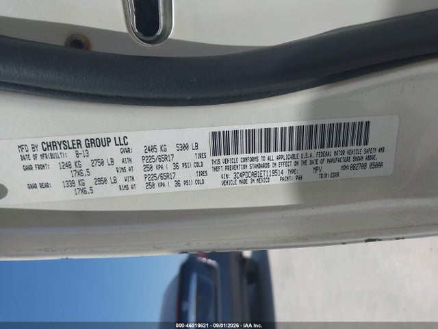 Продажа на аукционе авто 2014 Dodge Journey Se, vin: 3C4PDCAB1ET119514, номер лота: 46018621