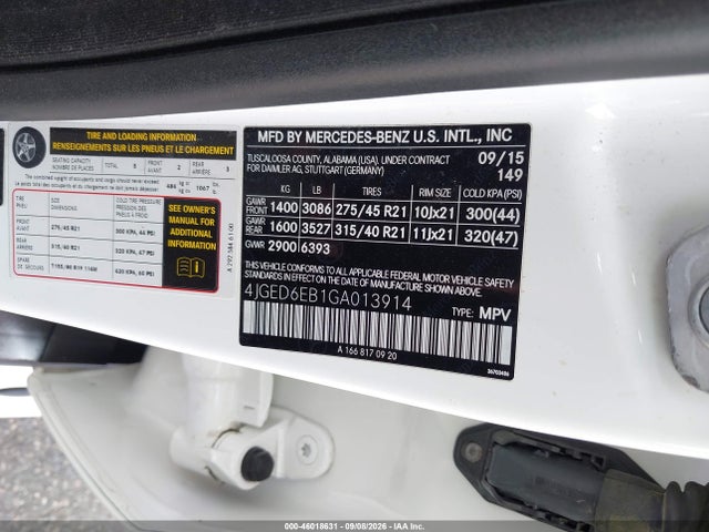 Продажа на аукционе авто 2016 Mercedes-benz Gle 450 Amg Coupe 4matic, vin: 4JGED6EB1GA013914, номер лота: 46018631
