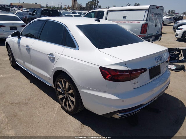 2023 Audi A4 Premium 40 Tfsi Quattro S Tronic მანქანა იყიდება აუქციონზე, vin: WAUABAF4XPN012312, აუქციონის ნომერი: 46018773