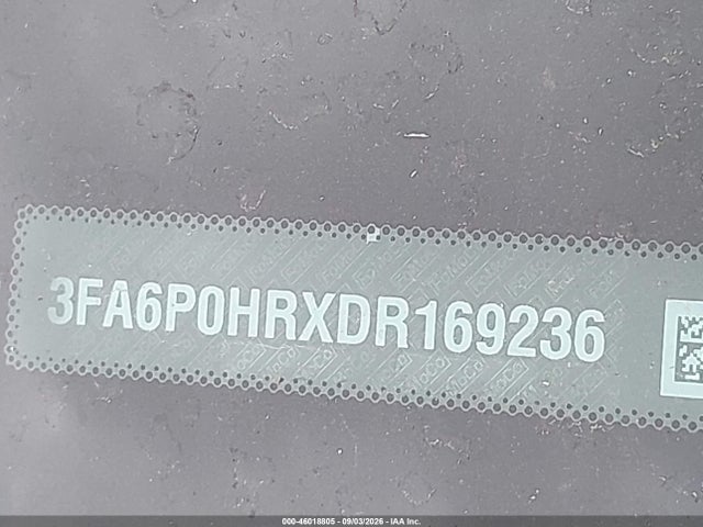 46018805 :رقم المزاد ، 3FA6P0HRXDR169236 vin ، 2013 Ford Fusion Se مزاد بيع