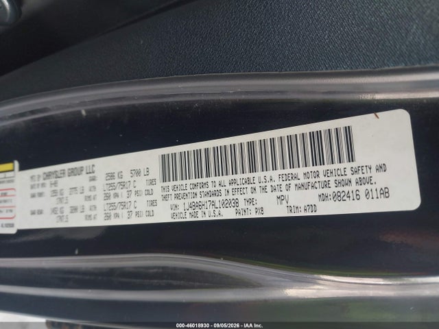 2010 Jeep Wrangler Unlimited Rubicon მანქანა იყიდება აუქციონზე, vin: 1J4BA6H17AL102038, აუქციონის ნომერი: 46018930