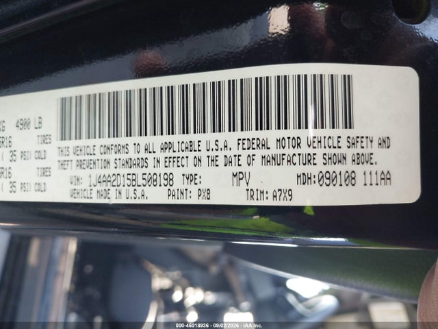 Aukcja sprzedaży 2011 Jeep Wrangler Sport, vin: 1J4AA2D15BL508198, numer aukcji: 46018936