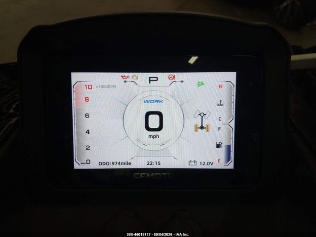 Продаж на аукціоні авто 2025 Cf Moto Cforce 1000 Touring, vin: LCELV1ZS9SM000440, номер лоту: 46019117