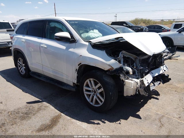 2016 Toyota Highlander Le V6 მანქანა იყიდება აუქციონზე, vin: 5TDZKRFH0GS167405, აუქციონის ნომერი: 46019168