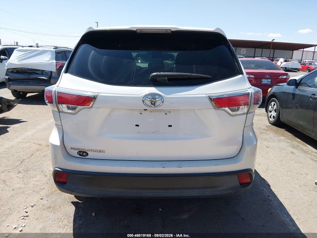 2016 Toyota Highlander Le V6 მანქანა იყიდება აუქციონზე, vin: 5TDZKRFH0GS167405, აუქციონის ნომერი: 46019168