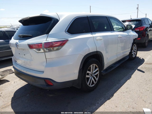 2016 Toyota Highlander Le V6 მანქანა იყიდება აუქციონზე, vin: 5TDZKRFH0GS167405, აუქციონის ნომერი: 46019168