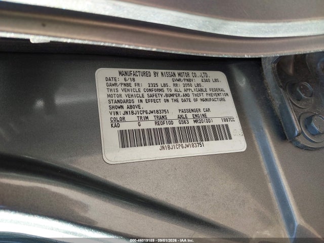 Aukcja sprzedaży 2018 Nissan Rogue Sport Sv, vin: JN1BJ1CP6JW183751, numer aukcji: 46019189
