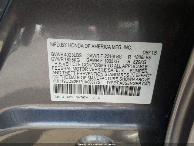 Acura Ilx Premium Package/technology Plus Package 2018 19UDE2F79JA008775 Image 9