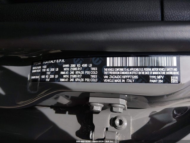 46019290 :رقم المزاد ، ZACNJDC18PPP73265 vin ، 2023 Jeep Renegade Trailhawk 4x4 مزاد بيع