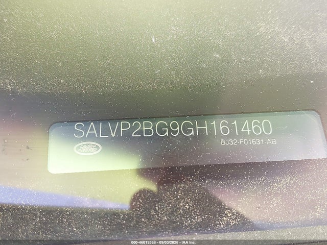 Продажа на аукционе авто 2016 Land Rover Range Rover Evoque Se/se Premium, vin: SALVP2BG9GH161460, номер лота: 46019368