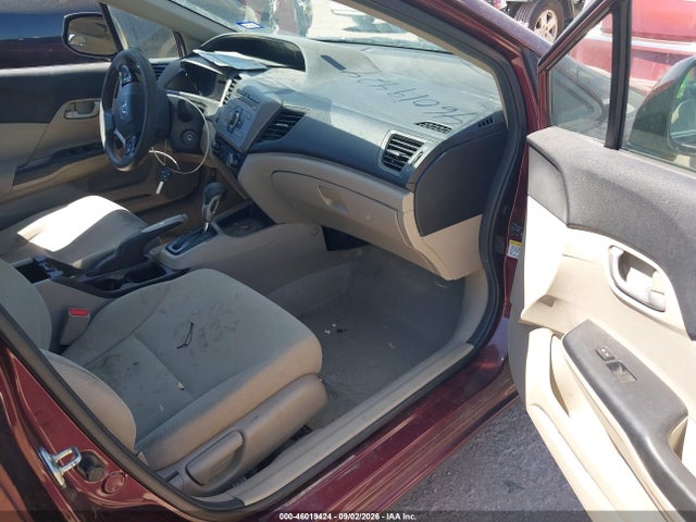 46019424 :رقم المزاد ، 19XFB2F56CE105110 vin ، 2012 Honda Civic Lx مزاد بيع