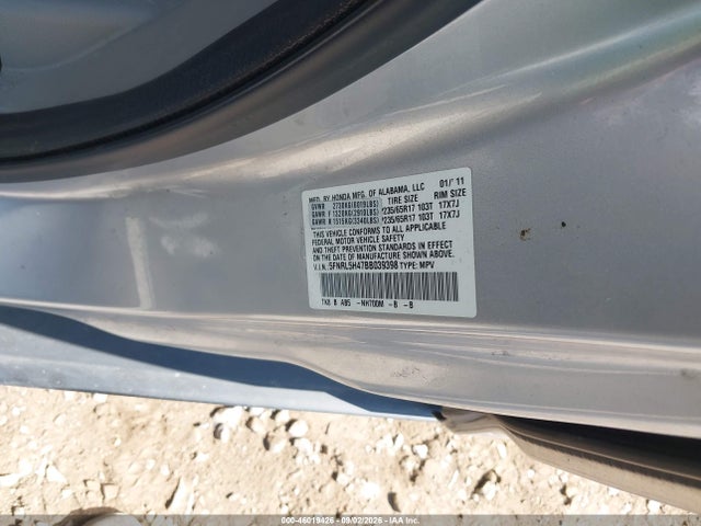 Продажа на аукционе авто 2011 Honda Odyssey Ex, vin: 5FNRL5H47BB039398, номер лота: 46019426
