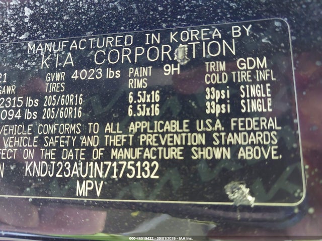 KIA SOUL LX 2022 KNDJ23AU1N7175132 Image 9