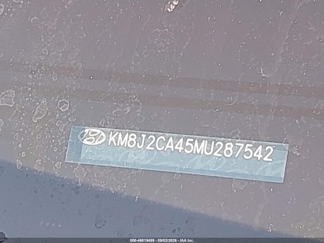 Aukcja sprzedaży 2021 Hyundai Tucson Se, vin: KM8J2CA45MU287542, numer aukcji: 46019499
