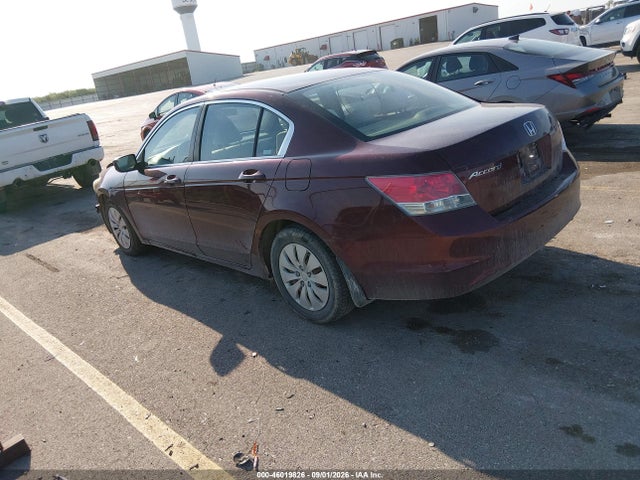 46019826 :رقم المزاد ، 1HGCP26368A040144 vin ، 2008 Honda Accord 2.4 Lx مزاد بيع