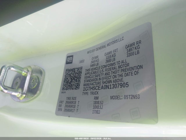 GMC Canyon 4wd Elevation 2022 1GTH5CEA0N1307905 Image 9
