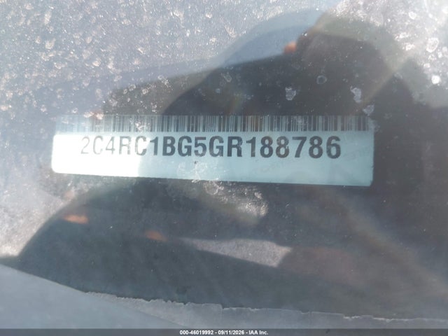 2016 Chrysler Town & Country Touring მანქანა იყიდება აუქციონზე, vin: 2C4RC1BG5GR188786, აუქციონის ნომერი: 46019992