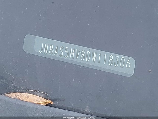 2013 Nissan Rogue S მანქანა იყიდება აუქციონზე, vin: JN8AS5MV8DW118306, აუქციონის ნომერი: 46020007