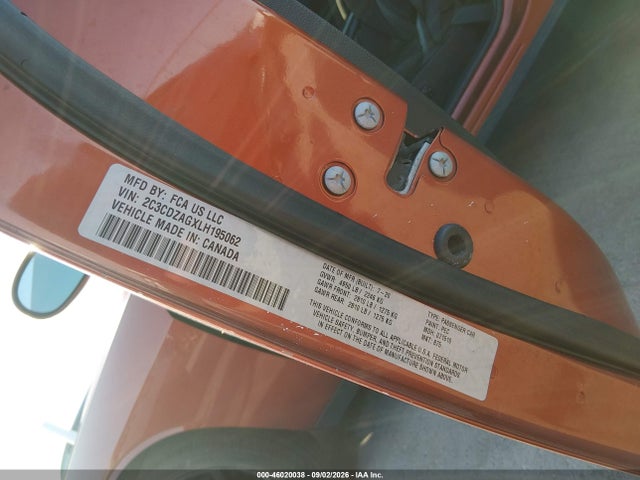 Продаж на аукціоні авто 2020 Dodge Challenger Sxt, vin: 2C3CDZAGXLH195062, номер лоту: 46020038