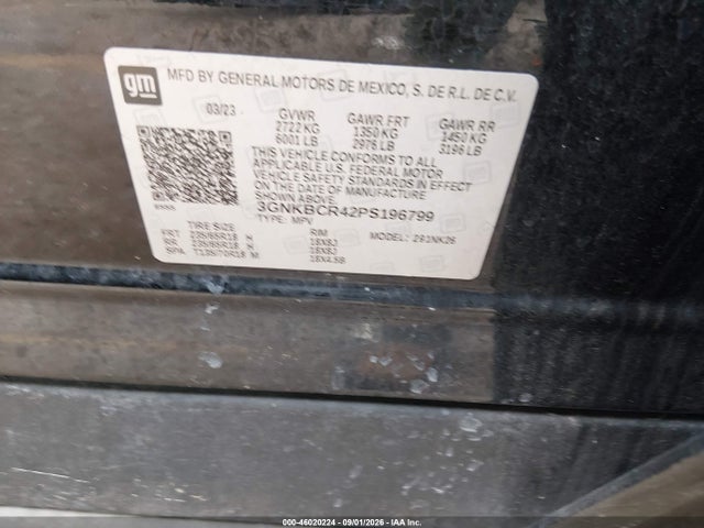 Aukcja sprzedaży 2023 Chevrolet Blazer Fwd 2lt, vin: 3GNKBCR42PS196799, numer aukcji: 46020224