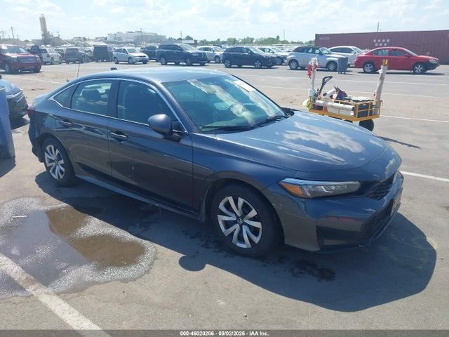 2025 Honda Civic Lx მანქანა იყიდება აუქციონზე, vin: 2HGFE2F22SH596194, აუქციონის ნომერი: 46020286