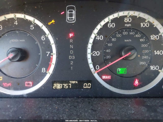 46020360 :رقم المزاد ، 1HGCP268X9A031363 vin ، 2009 Honda Accord 2.4 Ex-l مزاد بيع