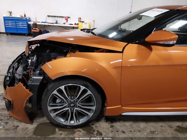 46020520 :رقم المزاد ، KMHTC6AE8GU301065 vin ، 2016 Hyundai Veloster Turbo مزاد بيع