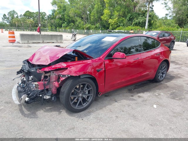 46020561 :رقم المزاد ، 5YJ3E1EB0MF080132 vin ، 2021 Tesla Model 3 Long Range Dual Motor All-wheel Drive مزاد بيع