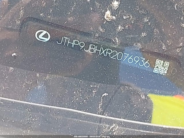 46020599 :رقم المزاد ، JTHP9JBHXR2076936 vin ، 2024 Lexus Ux 250h Premium مزاد بيع