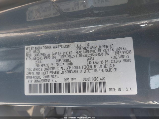 Aukcja sprzedaży 2023 Mazda Cx-50 2.5 S Premium Plus, vin: 7MMVABEM7PN113757, numer aukcji: 46020891
