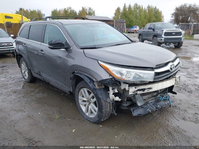 Toyota Highlander Le V6 2016 5TDBKRFH3GS351299 main image