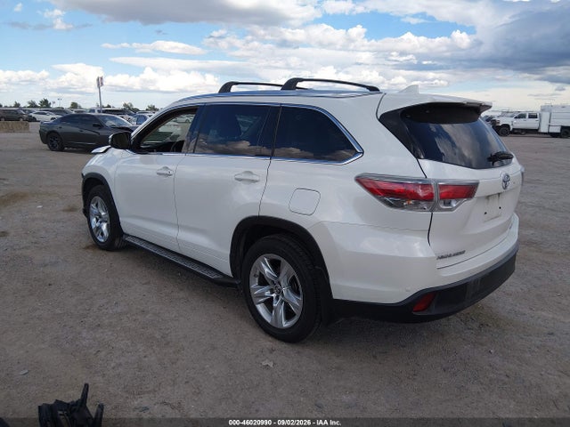 Продажа на аукционе авто 2016 Toyota Highlander Limited Platinum V6, vin: 5TDYKRFH0GS134612, номер лота: 46020990