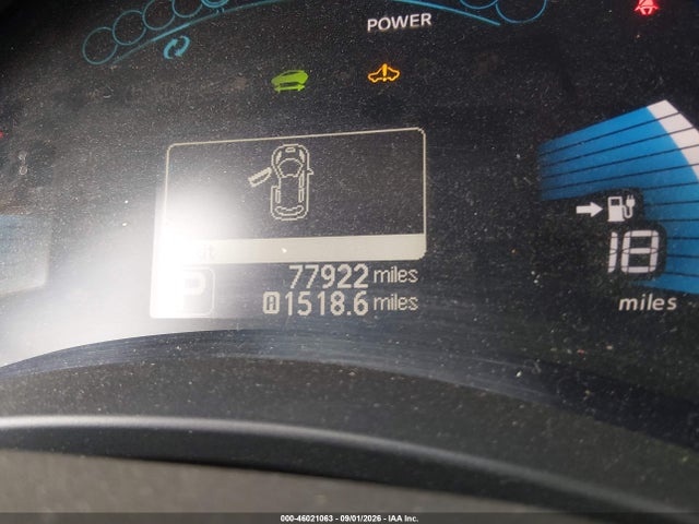 Продажа на аукционе авто 2012 Nissan Leaf Sl, vin: JN1AZ0CP0CT016997, номер лота: 46021063