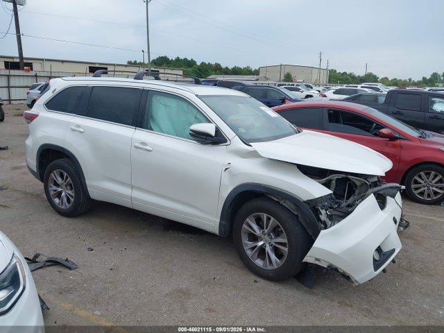 2014 Toyota Highlander Xle V6 მანქანა იყიდება აუქციონზე, vin: 5TDKKRFH4ES037299, აუქციონის ნომერი: 46021115