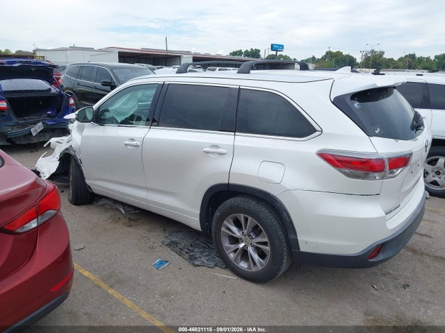 2014 Toyota Highlander Xle V6 მანქანა იყიდება აუქციონზე, vin: 5TDKKRFH4ES037299, აუქციონის ნომერი: 46021115
