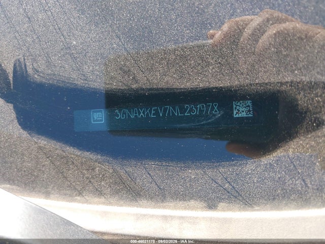 Aukcja sprzedaży 2022 Chevrolet Equinox Fwd Lt, vin: 3GNAXKEV7NL231978, numer aukcji: 46021170