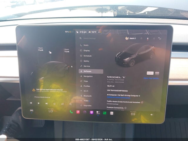 Aukcja sprzedaży 2024 Tesla Model Y Long Range Dual Motor All-wheel Drive, vin: 7SAYGAEE4RF169352, numer aukcji: 46021387
