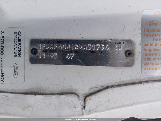 Aukcja sprzedaży 1994 Ford F600, vin: 1FDNF60J1RVA31754, numer aukcji: 46021530