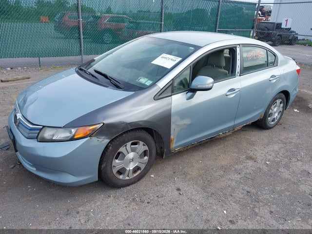 Aukcja sprzedaży 2012 Honda Civic Hybrid, vin: JHMFB4F27CS007720, numer aukcji: 46021560