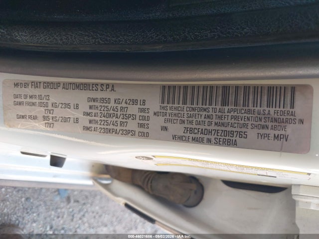 Fiat 500L TREKKING 2014 ZFBCFADH7EZ019765 Image 9