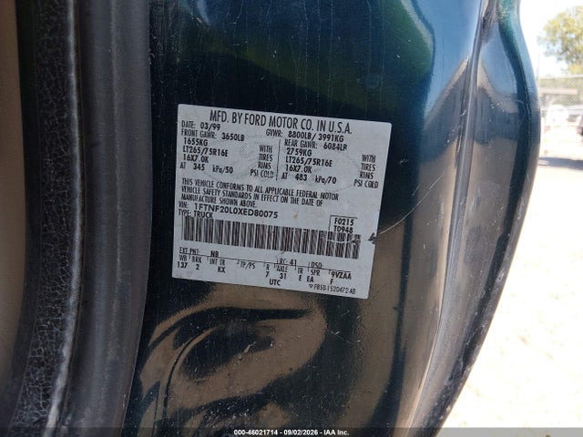 Продаж на аукціоні авто 1999 Ford F250 Super Duty, vin: 1FTNF20L0XED80075, номер лоту: 46021714