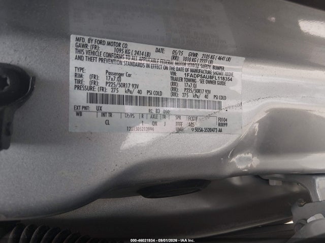 Продаж на аукціоні авто 2015 Ford C-max Hybrid Se, vin: 1FADP5AU8FL118354, номер лоту: 46021934