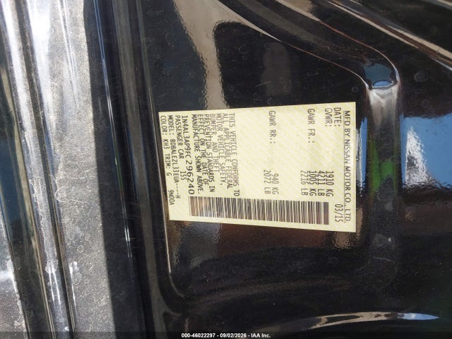 Продажа на аукционе авто 2015 Nissan Altima 2.5 S, vin: 1N4AL3AP9FC296240, номер лота: 46022297