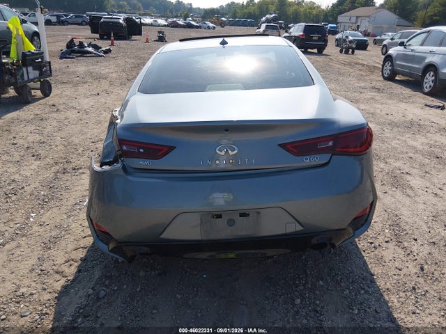 2017 Infiniti Q60 3.0t Premium მანქანა იყიდება აუქციონზე, vin: JN1EV7EL7HM553853, აუქციონის ნომერი: 46022331
