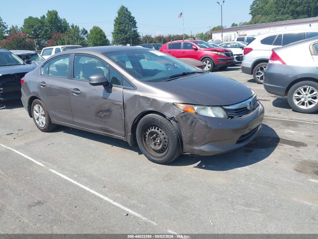 2012 Honda Civic Lx მანქანა იყიდება აუქციონზე, vin: 2HGFB2F58CH524548, აუქციონის ნომერი: 46022390