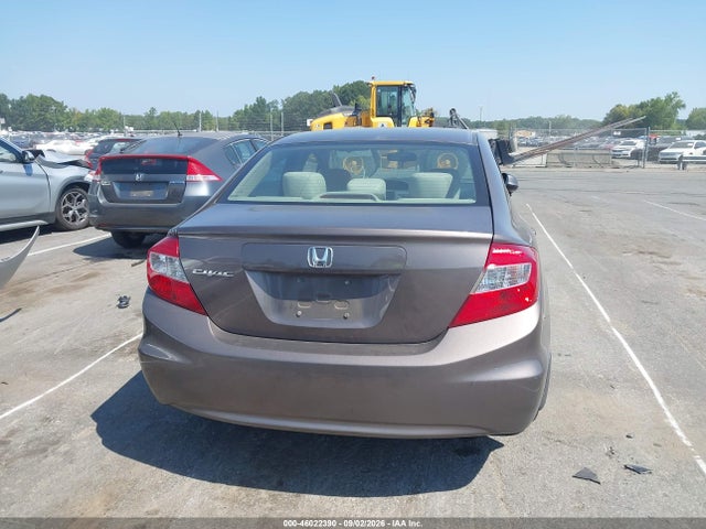 2012 Honda Civic Lx მანქანა იყიდება აუქციონზე, vin: 2HGFB2F58CH524548, აუქციონის ნომერი: 46022390